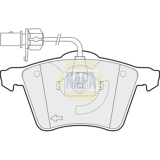 NAPA Front Brake Pad Set NBP1733