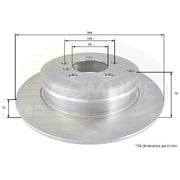 Comline Brake Discs fits Land Rover Range Rover 1994-2012 2.5 3.0 3.6 4.2 4.4