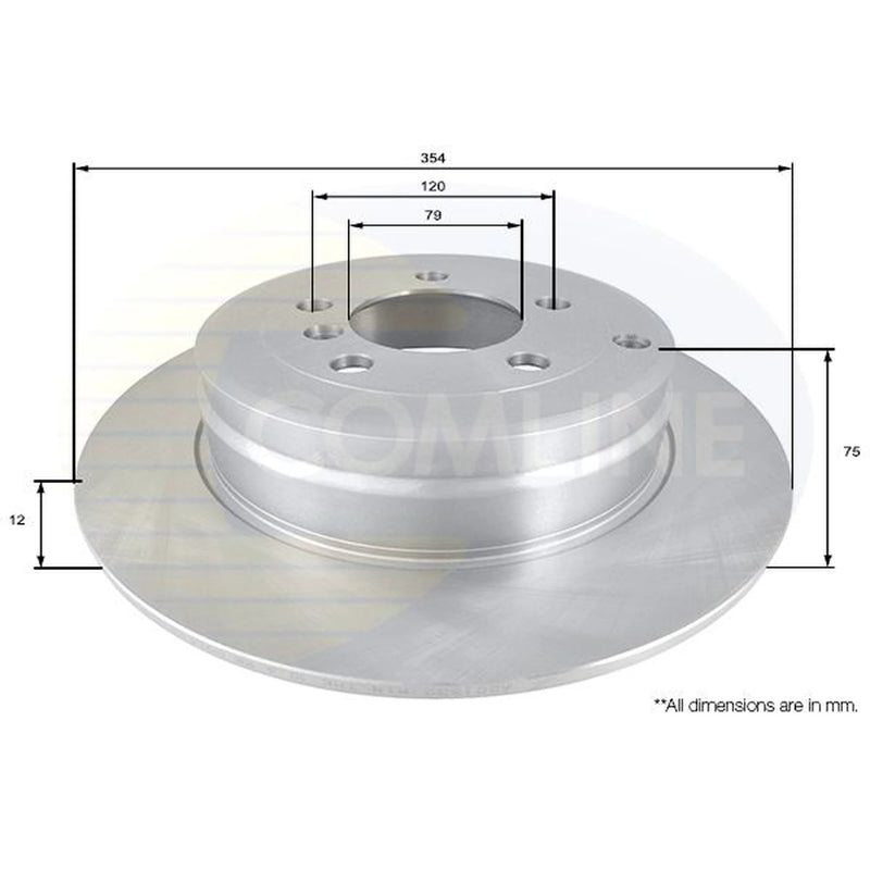 Comline Brake Discs fits Land Rover Range Rover 1994-2012 2.5 3.0 3.6 4.2 4.4