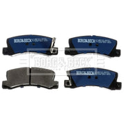 Borg & Beck Front & Rear Brake Discs & Pads fits Toyota Celica 1988-1989 2.0