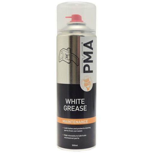 1 x PMA White Calcium Grease Multi Purpose PTFE Lubricant Aerosol Spray WHGR PMA - Dynamic Drive