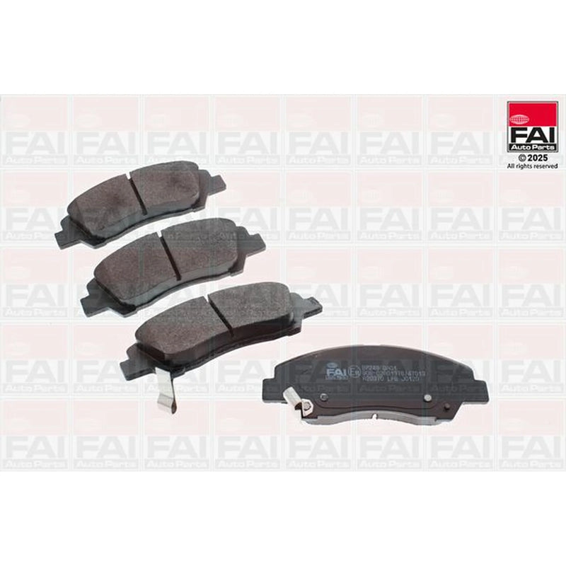 FAI Front Brake Pad Set fits Hyundai I10 II 2013-2019 1.0 1.2