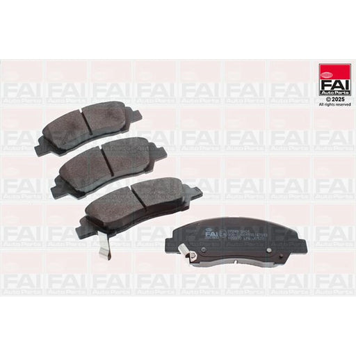 FAI Front Brake Pad Set fits Hyundai I10 II 2013-2019 1.0 1.2