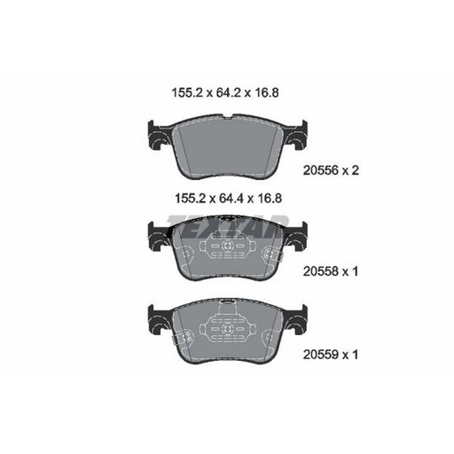 Textar Front Brake Pad Set 2055601