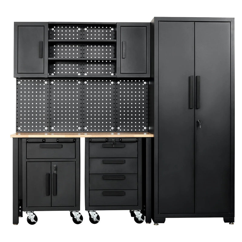 Draper Single Garage Workstation with Roller Cabinets - MS100 - image 1