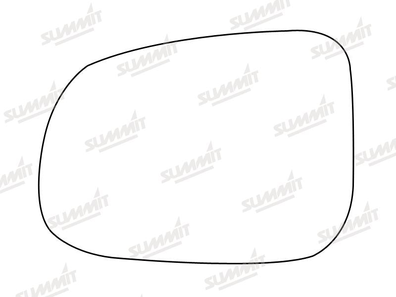 Summit Heated Base Plate With Blind Spot Mirror Glass fits Volvo S60 09 to 15 LHS Summit - Bars 4 Cars