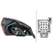Hella Tail Light / Lamp W16W Right fits Ford Fiesta VI 2008-2017