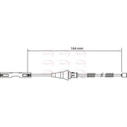 Apec Handbrake Cable Left Rear fits Ford Fiesta VI 2008-2018 1.25 1.4 1.6