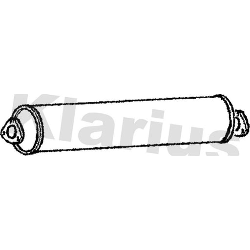Klarius Box With Tail Pipe Rear fits VW Caravelle T3 Bus 1982-1992 1.9 2.1