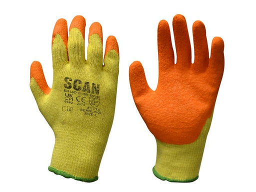 Scan Knitshell Latex Palm Gloves - L (Size 9) (120 Pairs) Scan - NN4 Online