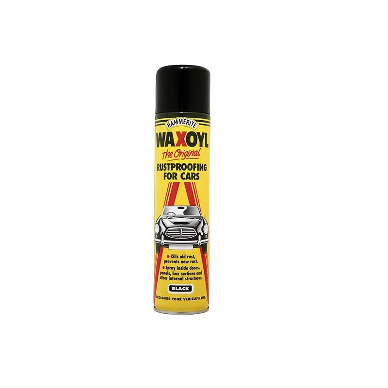 Hammerite Waxoyl Black Aerosol 400ml Rust Prevention Spray