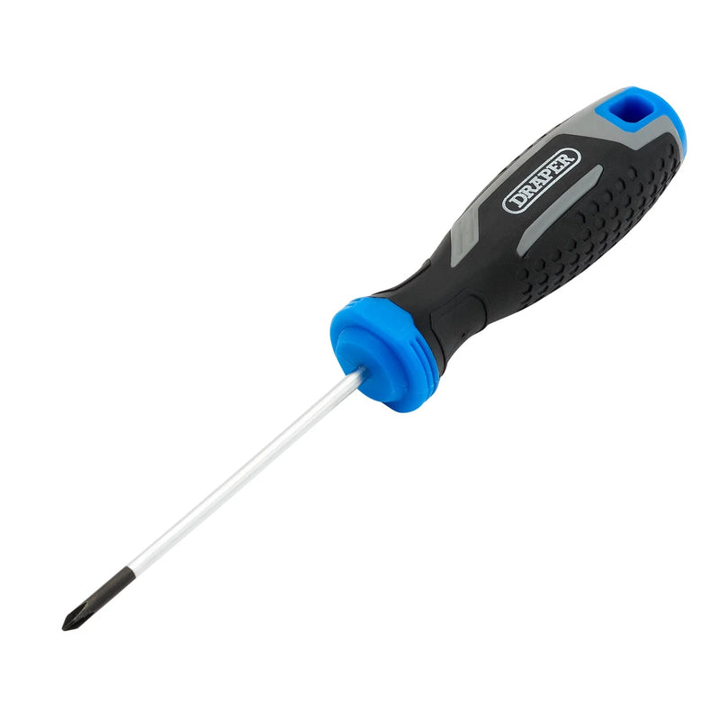 Draper Phillips Soft Grip Screwdriver, PH0 x 75mm - 200/PH - image 1