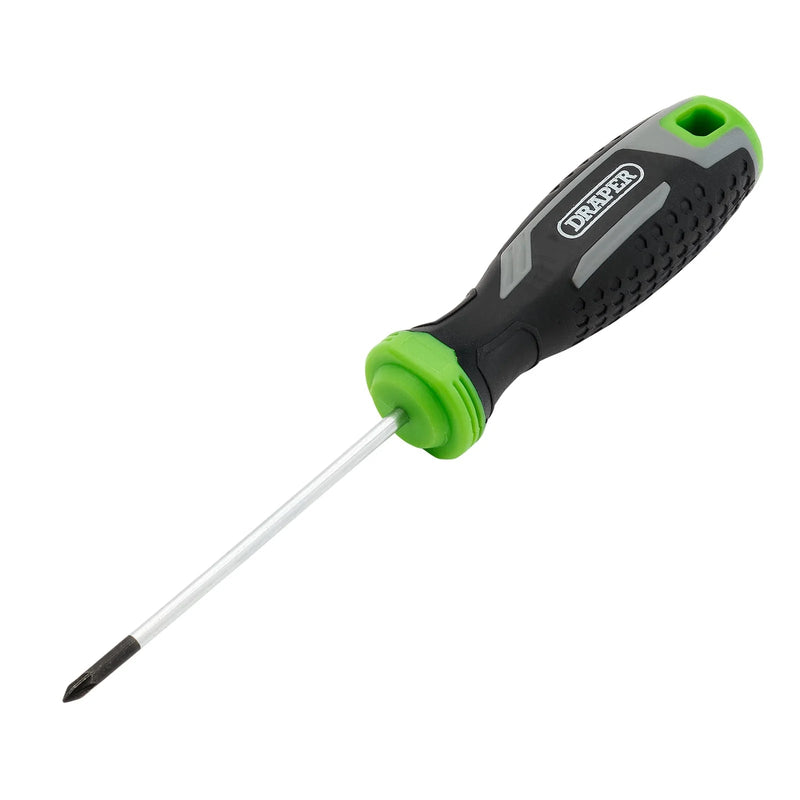 Draper Pozi Soft Grip Screwdriver, PZ0 x 75mm - 200/PZ - image 1