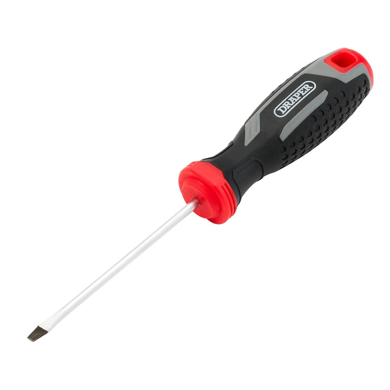 Draper Slotted Soft Grip Screwdriver, SL3 x 75mm - 200/SL - image 1