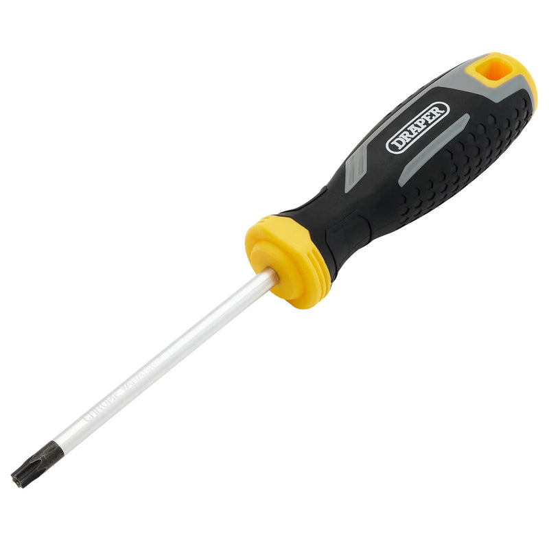 Draper TX-STAR® Tamperproof Soft Grip Screwdriver, T30H x 100mm - 200/TH - image 1