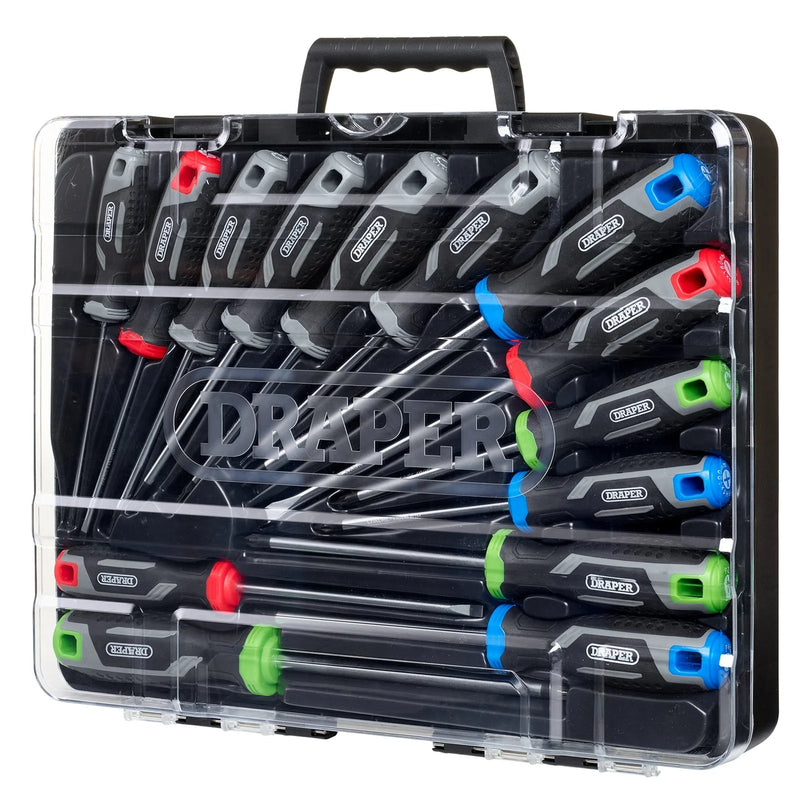 Soft Grip Screwdriver Set with Draper TX-STAR® (14 Piece) - 200/S7 - image 1