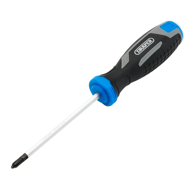 Draper Pound Thru Phillips Soft Grip Screwdriver, PH1 x 100mm - 210/PH - image 1