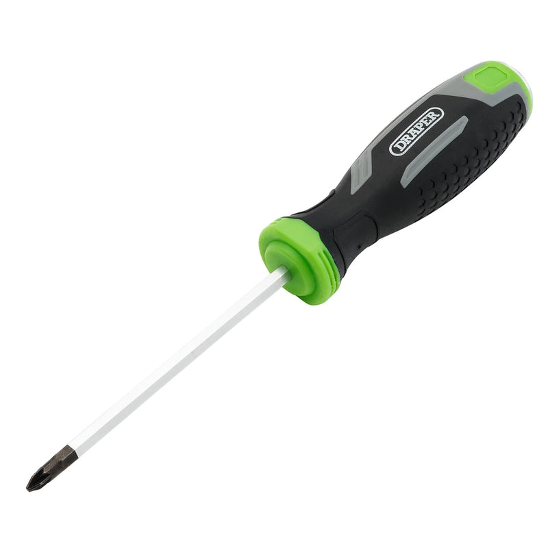 Draper Pound Thru Pozi Soft Grip Screwdriver, PZ1 x 100mm - 210/PZ - image 1