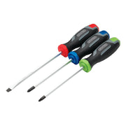 Draper Pound Thru Soft Grip Screwdriver Set (3 Piece) - 210/S1 - image 1