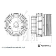 Blue Print Oil Filter Housing Cap fits Lexus Es 2012-2018