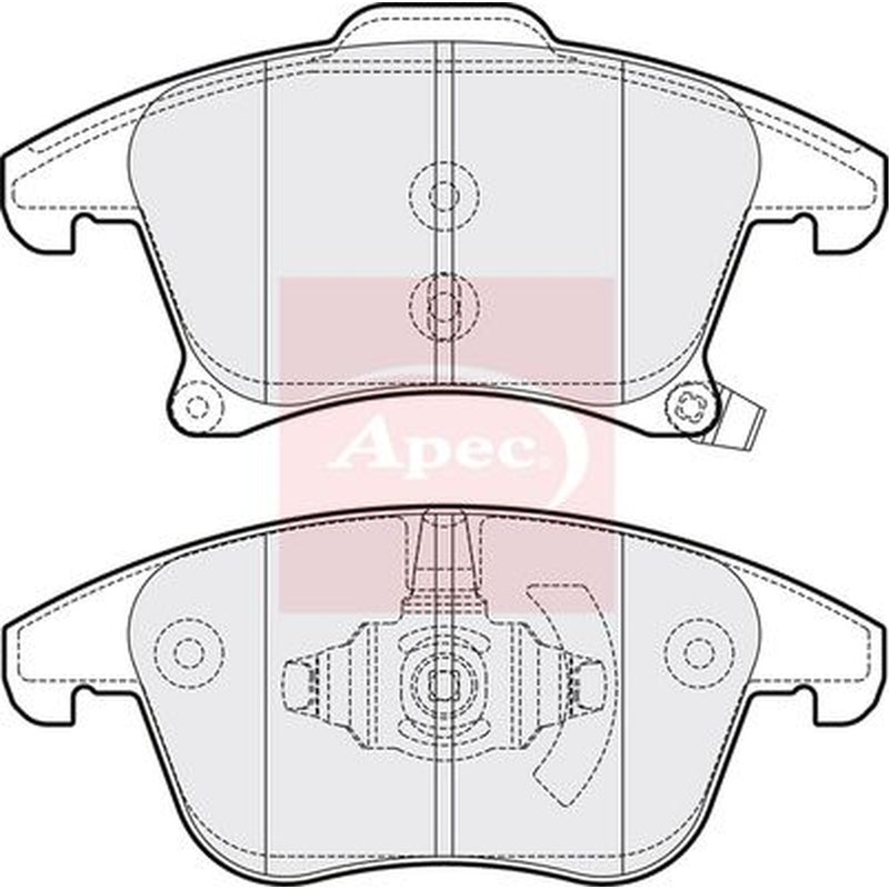 Apec Front Brake Pad Set fits Ford Galaxy 2019-2023 2.0