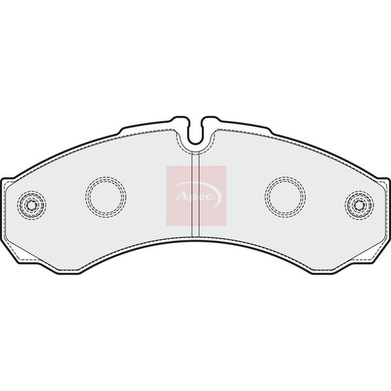 Apec Rear Brake Pad Set fits Iveco Daily IV 2006-2011