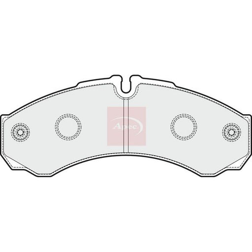 Apec Rear Brake Pad Set fits Iveco Daily IV 2006-2011