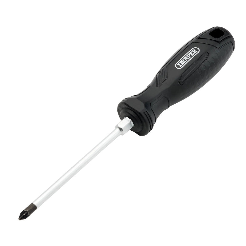 Draper Pozi Hard Grip Screwdriver, PZ1 x 100mm - 220/PZ - image 1