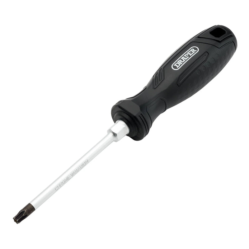 Draper TX-STAR® Tamperproof Hard Grip Screwdriver, T30H x 100mm - 220/TH - image 1
