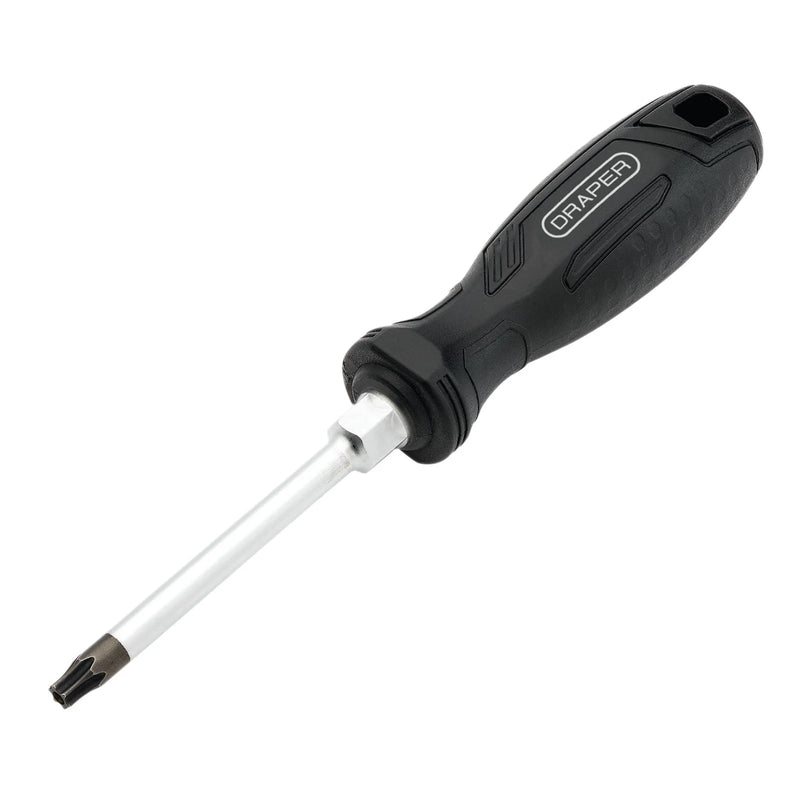 Draper TX-STAR® Tamperproof Hard Grip Screwdriver, T40H x 100mm - 220/TH - image 1