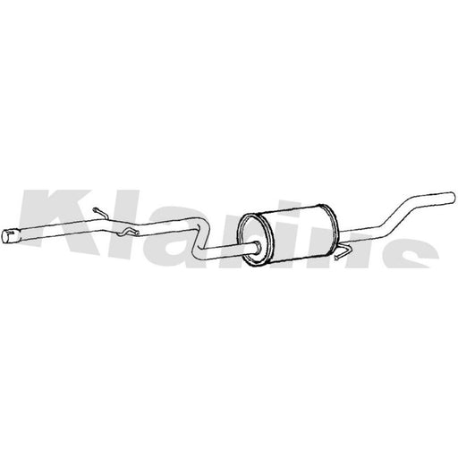 Klarius Box With Tail Pipe Rear fits VW Jetta IV 2010-2015 1.6