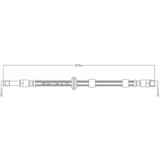 Juratek Brake Hydraulic Hose Line Right JBH1004