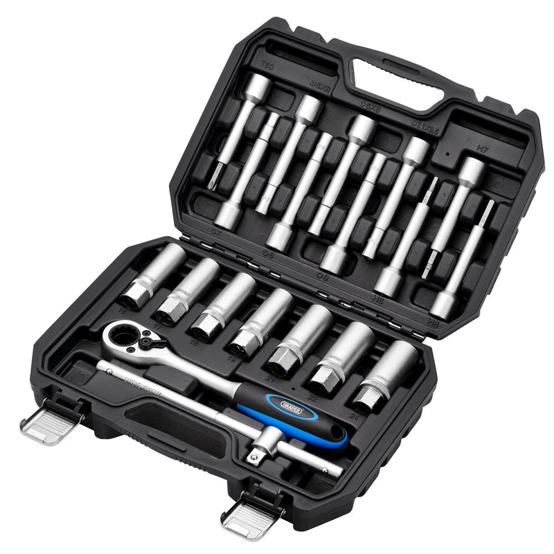 Draper Shock Absorber Strut Nut Kit, 1/2" Sq. Dr. (19 Piece) - ABANK-19 Piece - image 1