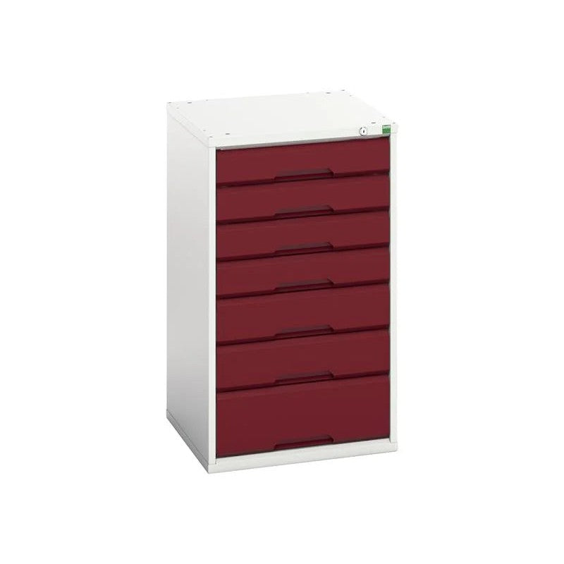 Bott Verso 7 Drawer Cabinet 525 x 900mm Crimson Red - 16925029.24