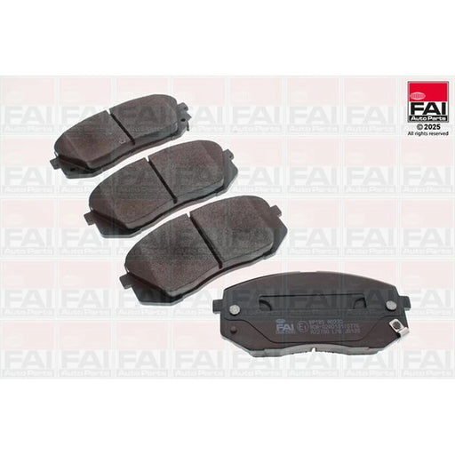 FAI Front Brake Pad Set fits Hyundai I40 I 2012-2019 1.6 1.7