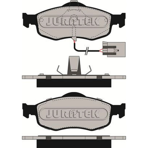 Juratek Front Brake Pad Set fits Ford Cougar 1998-2001 2.0 2.5