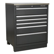 Sealey Premier Premier Storage System with Stainless Worktop 5.6m APMSSTEEL Sealey Premier - Dynamic Drive