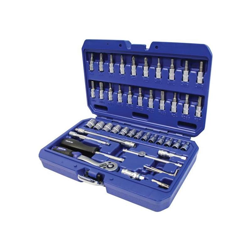 Faithfull 1/4in Drive Socket Set, 46 Piece Faithfull - Town Tools