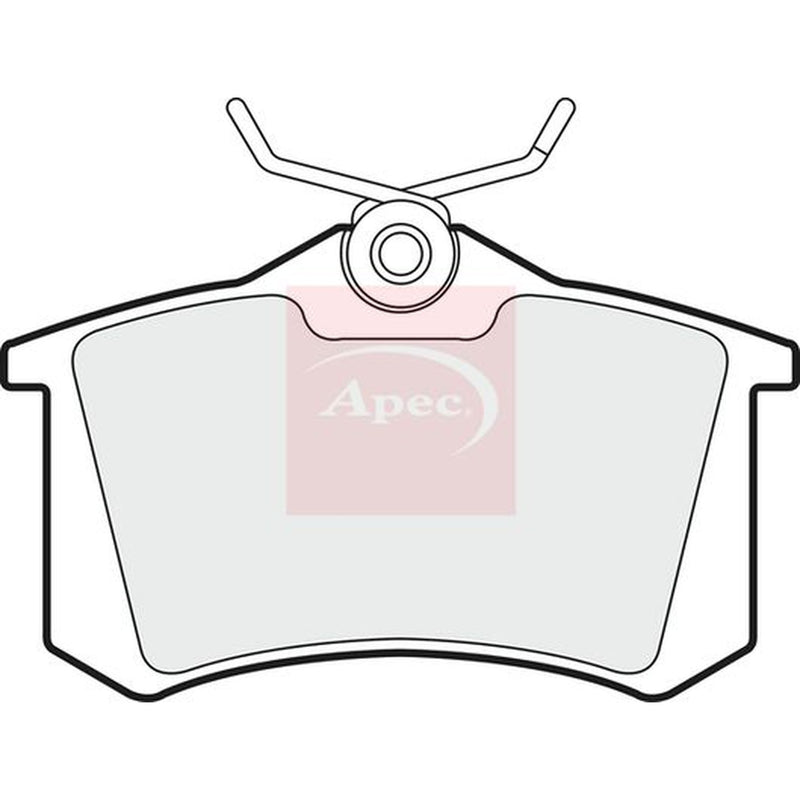 Apec Rear Brake Pad Set fits Audi 80 B3 1986-1991 1.8 2.0