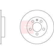 Apec Rear Brake Solid Discs & Pads fits Audi A3 1996-2003 1.8 1.9