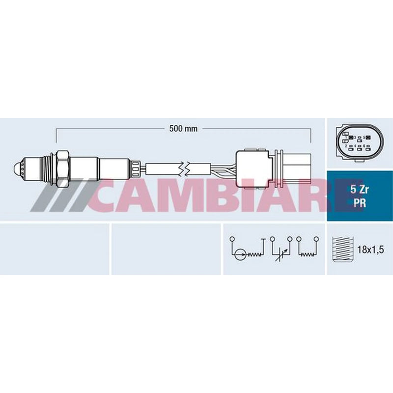 Cambiare O2 Lambda Oxygen Sensor before catalytic convert fits Citroën Relay III