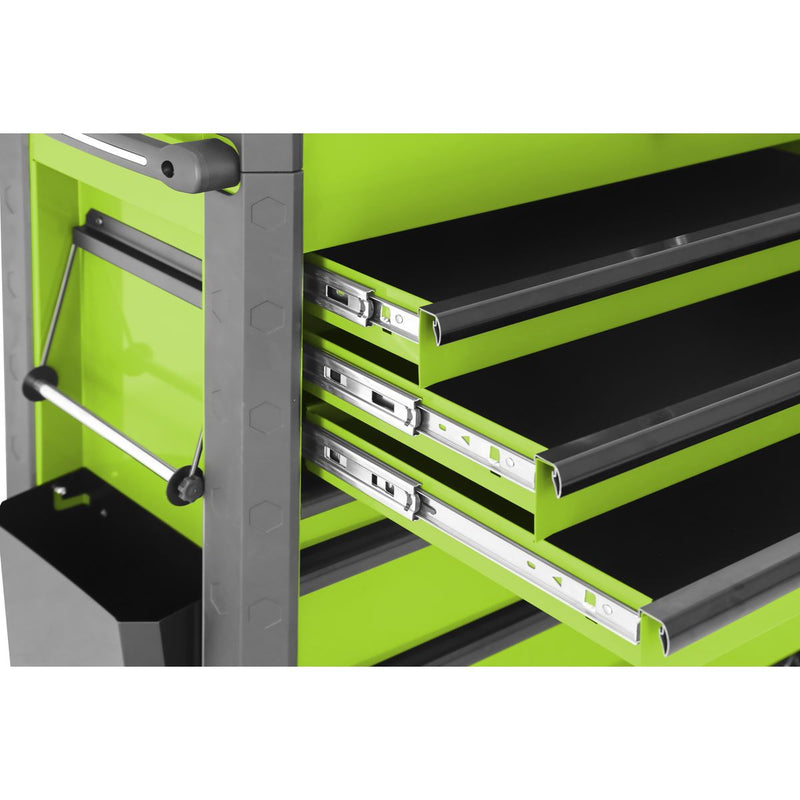 Superline Pro Tool Trolley 6 Drawer - Green AP366HV Superline Pro - Dynamic Drive