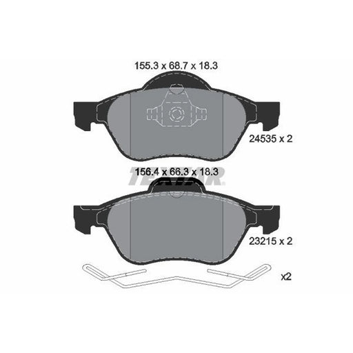 Textar Front Brake Pad Set 2453501