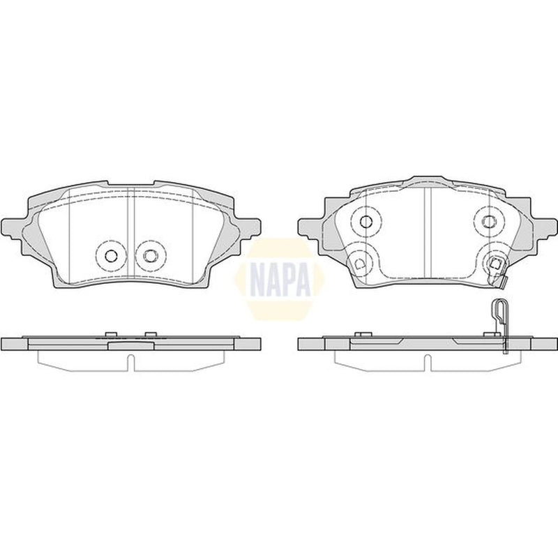 NAPA Rear Brake Pad Set fits Mazda 2 2022 on 1.5