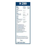 Bosch Conventional Wiper Blade 300mm — H290 fits Jaguar Xf Sportbrake 2017-2018