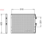 Denso Air Conditioning Condenser DCN12101