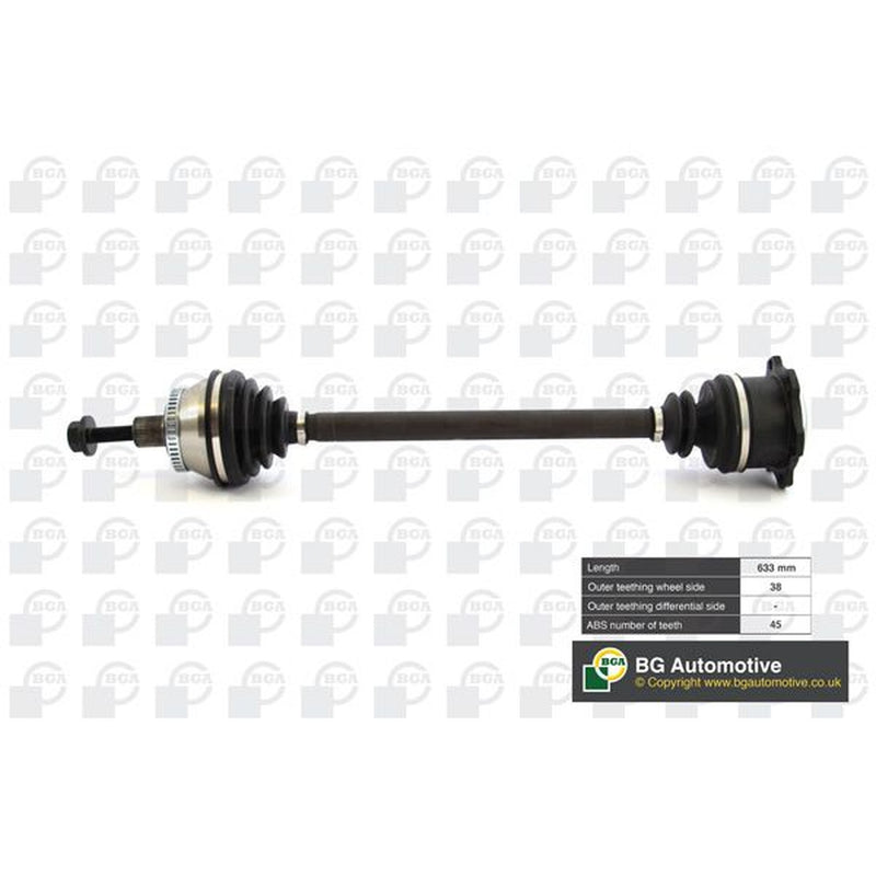 BGA CV Drive Shaft Driveshaft Front Right fits Audi A4 B6 2001-2005 2.5