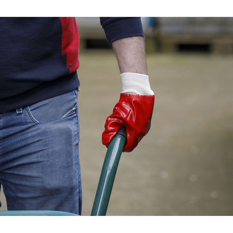 Worksafe Worksafe PVC Knit Wrist Gloves, X-Large - Pack of 12 Pairs 9106XL/12 Worksafe - Dynamic Drive