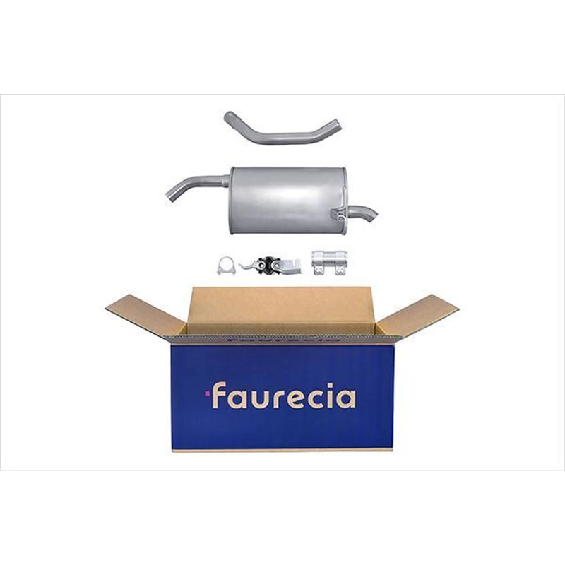 Hella End Silencer Rear fits Renault Clio III 2005-2014 1.4 1.6