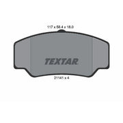 Textar Front Brake Pad Set 2114103